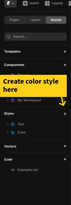 color styles panel image